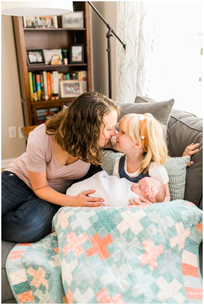 Raleigh Newborn Lifestyle Photography mother daughter