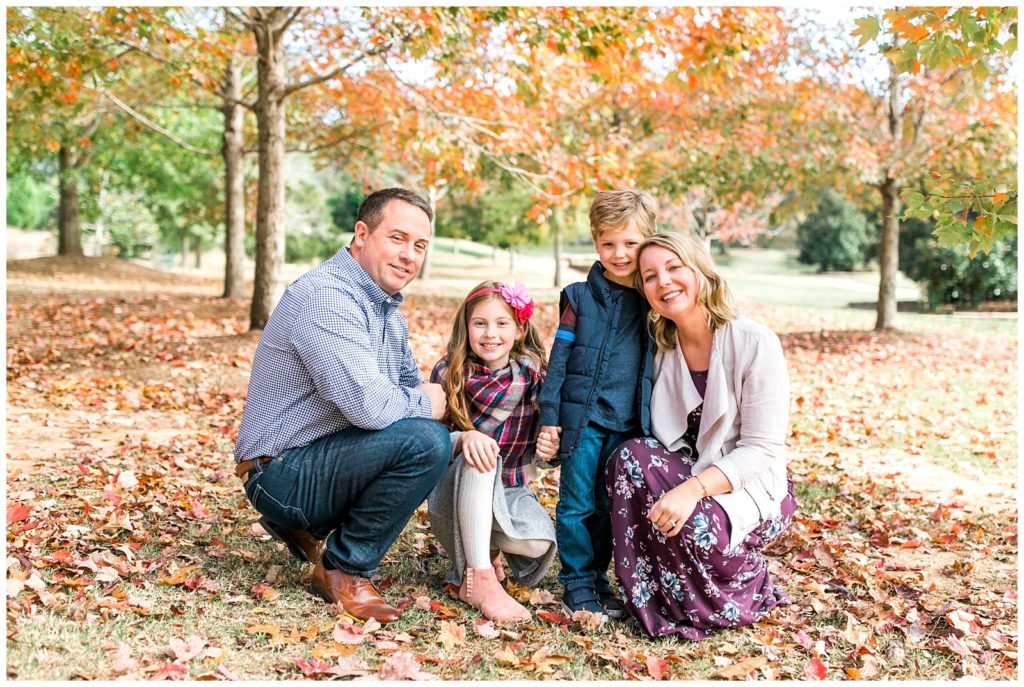 Wake Forest Photography fall colors family