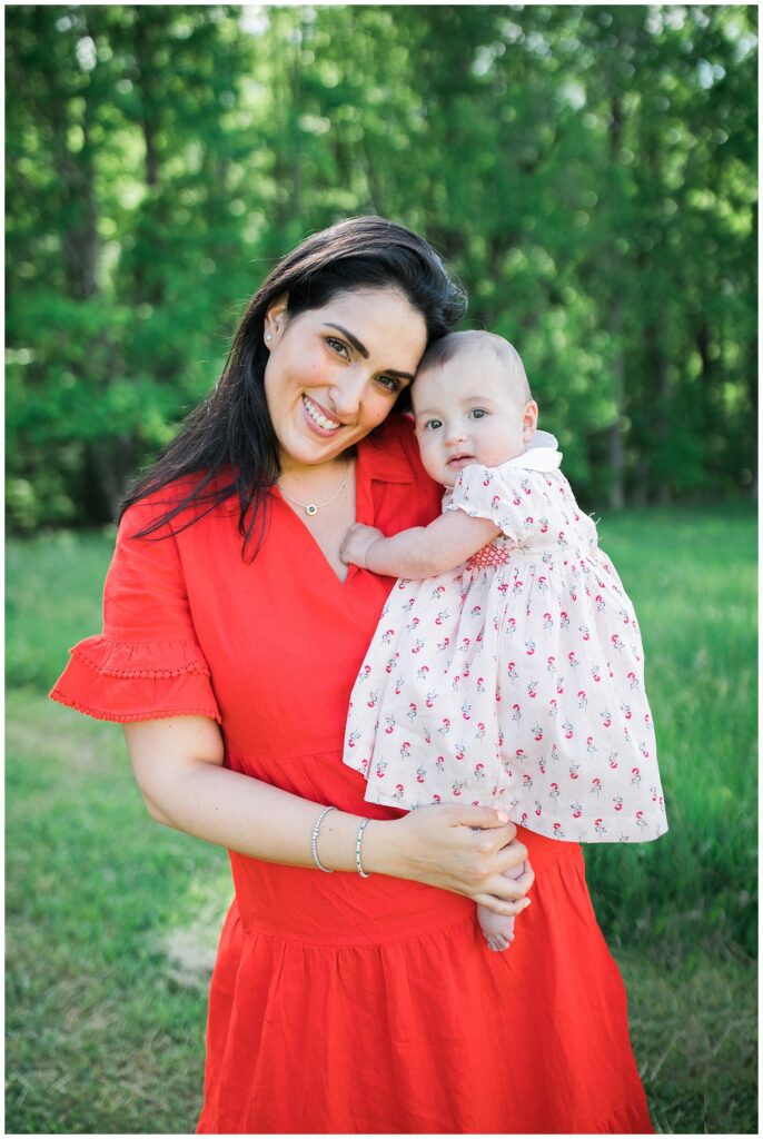 Mother Daughter Photo Red Dress